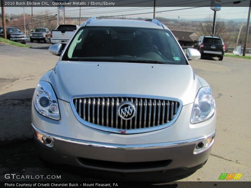 Quicksilver Metallic / Ebony/Ebony 2010 Buick Enclave CXL