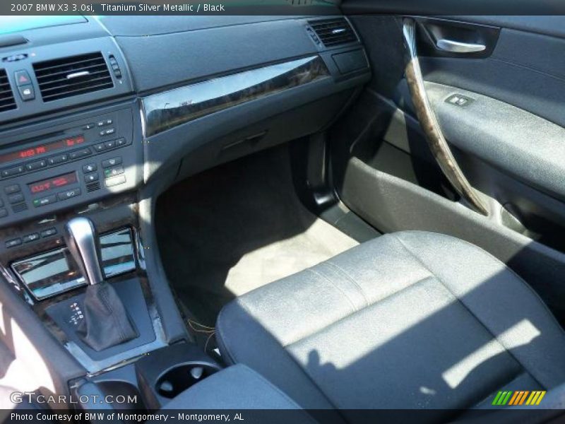 Titanium Silver Metallic / Black 2007 BMW X3 3.0si