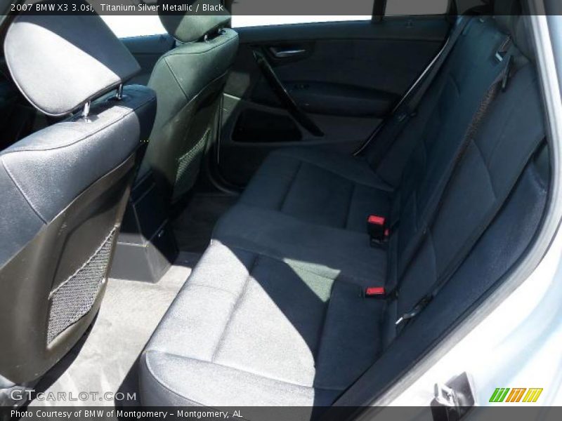 Titanium Silver Metallic / Black 2007 BMW X3 3.0si