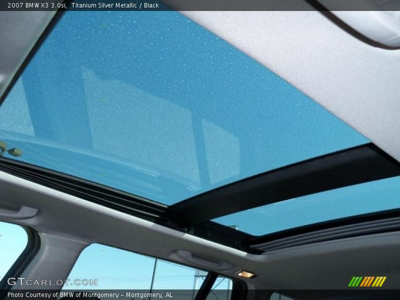 Titanium Silver Metallic / Black 2007 BMW X3 3.0si