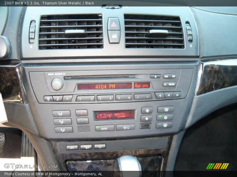 Titanium Silver Metallic / Black 2007 BMW X3 3.0si