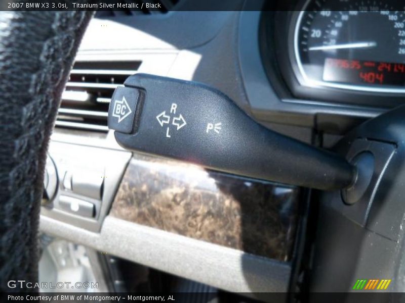 Titanium Silver Metallic / Black 2007 BMW X3 3.0si