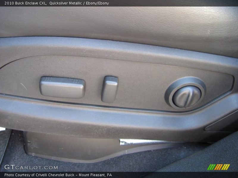 Quicksilver Metallic / Ebony/Ebony 2010 Buick Enclave CXL