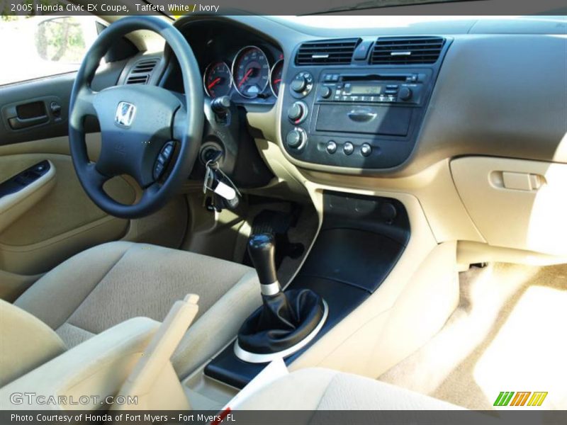 Taffeta White / Ivory 2005 Honda Civic EX Coupe