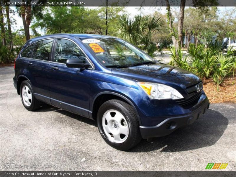 Royal Blue Pearl / Black 2007 Honda CR-V LX