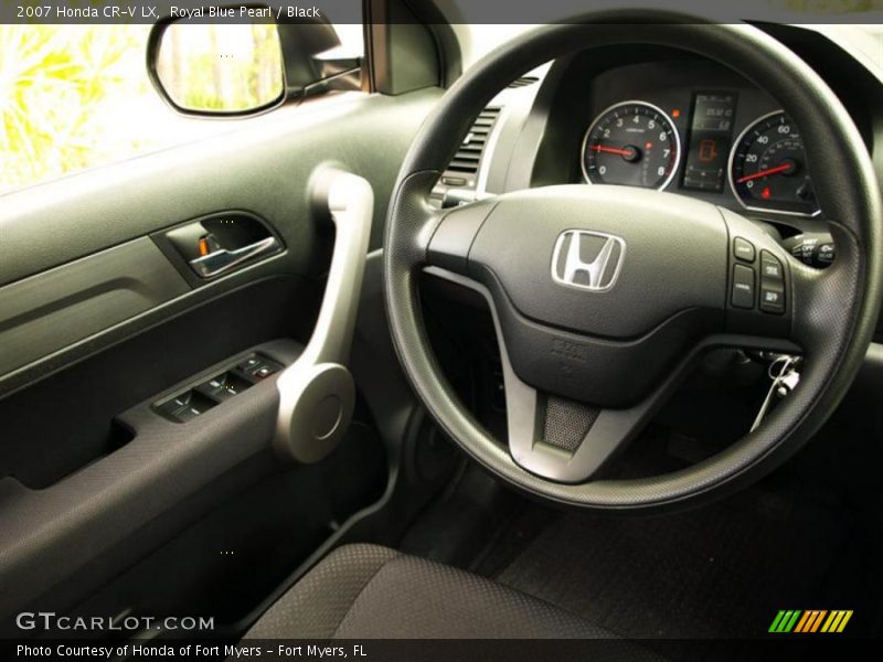 Royal Blue Pearl / Black 2007 Honda CR-V LX