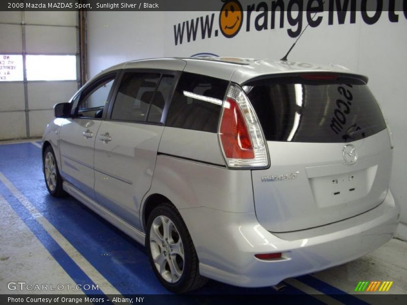 Sunlight Silver / Black 2008 Mazda MAZDA5 Sport