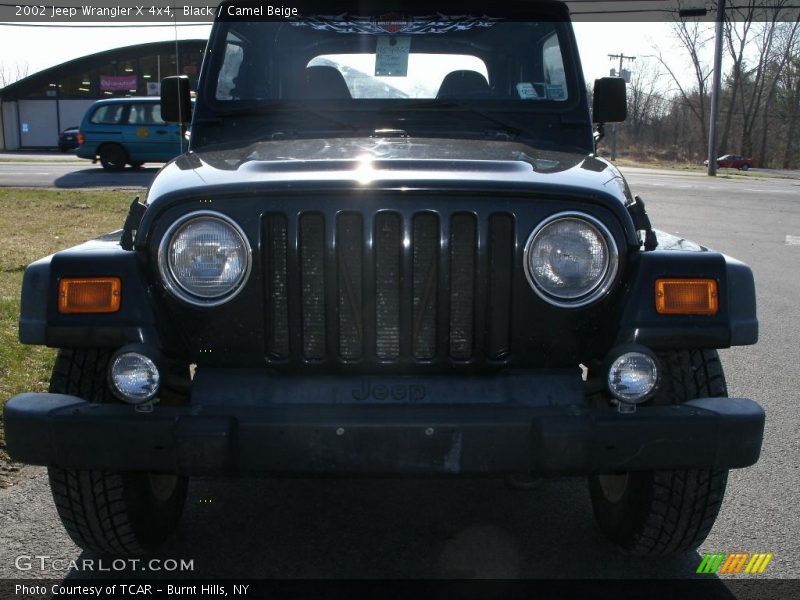 Black / Camel Beige 2002 Jeep Wrangler X 4x4