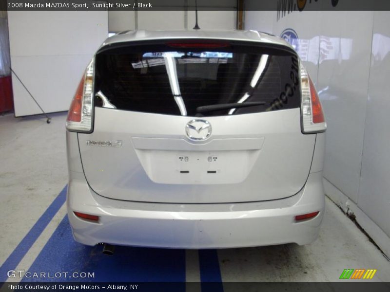 Sunlight Silver / Black 2008 Mazda MAZDA5 Sport
