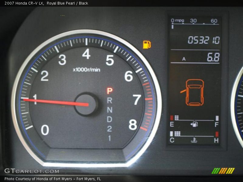 Royal Blue Pearl / Black 2007 Honda CR-V LX