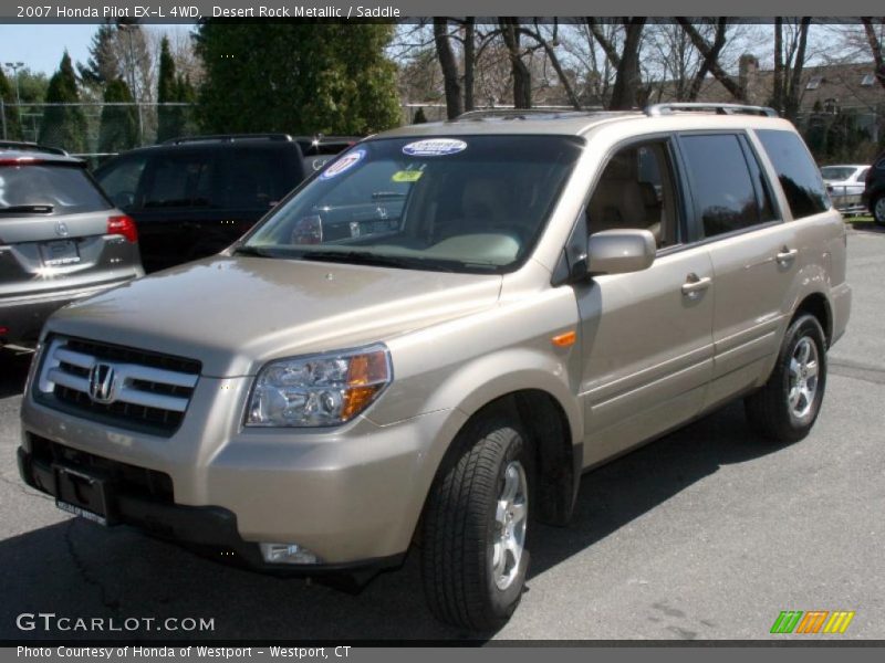 Desert Rock Metallic / Saddle 2007 Honda Pilot EX-L 4WD
