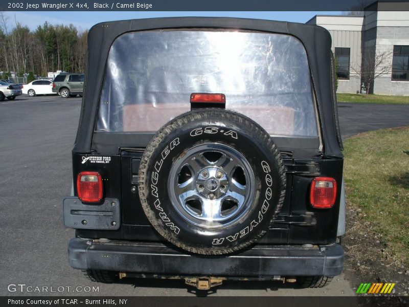Black / Camel Beige 2002 Jeep Wrangler X 4x4