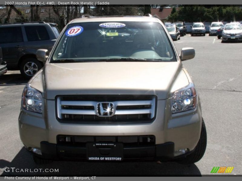Desert Rock Metallic / Saddle 2007 Honda Pilot EX-L 4WD