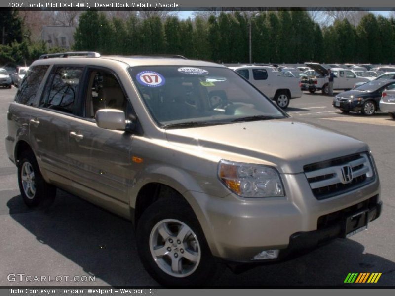 Desert Rock Metallic / Saddle 2007 Honda Pilot EX-L 4WD