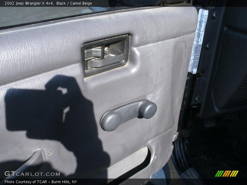 Black / Camel Beige 2002 Jeep Wrangler X 4x4