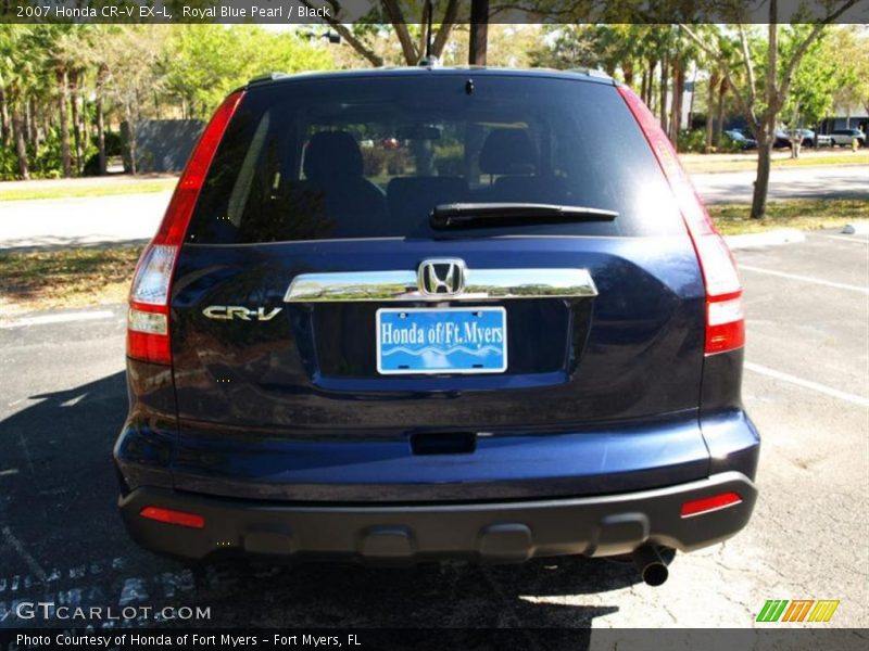 Royal Blue Pearl / Black 2007 Honda CR-V EX-L