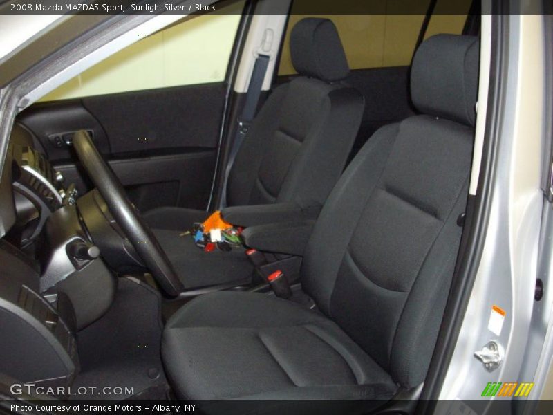 Sunlight Silver / Black 2008 Mazda MAZDA5 Sport