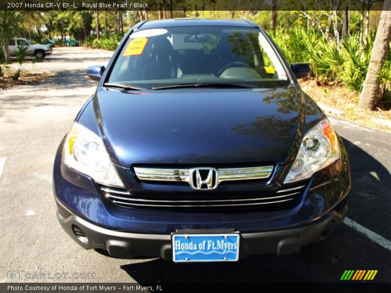 Royal Blue Pearl / Black 2007 Honda CR-V EX-L