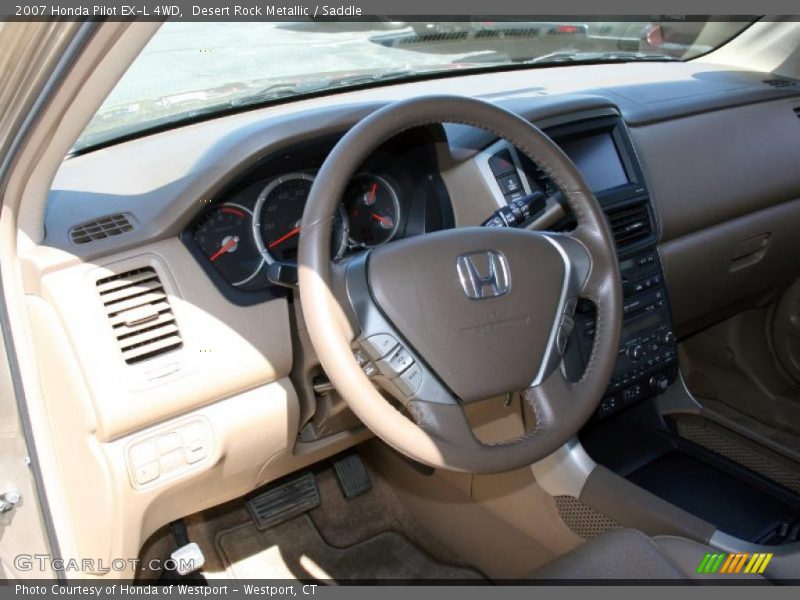 Desert Rock Metallic / Saddle 2007 Honda Pilot EX-L 4WD