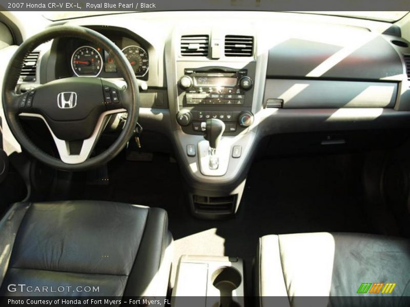 Royal Blue Pearl / Black 2007 Honda CR-V EX-L