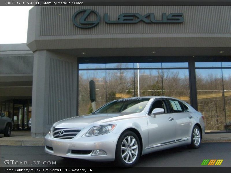 Mercury Metallic / Black 2007 Lexus LS 460 L