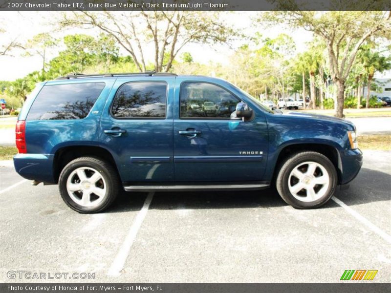 Dark Blue Metallic / Dark Titanium/Light Titanium 2007 Chevrolet Tahoe LTZ