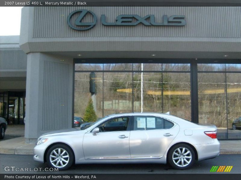 Mercury Metallic / Black 2007 Lexus LS 460 L