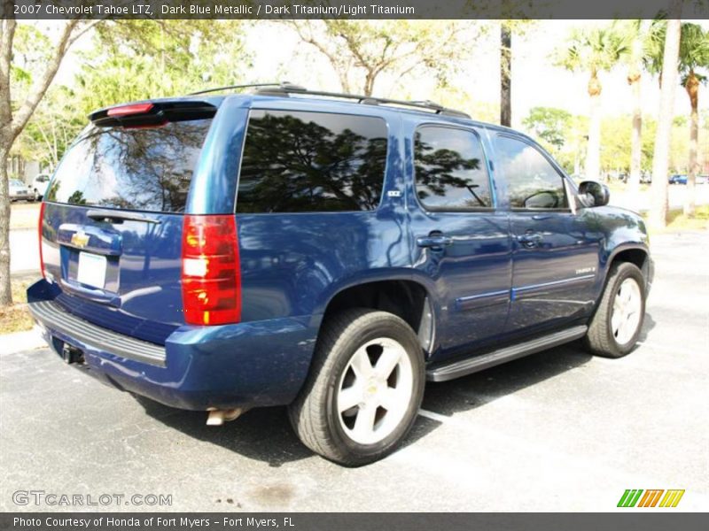 Dark Blue Metallic / Dark Titanium/Light Titanium 2007 Chevrolet Tahoe LTZ