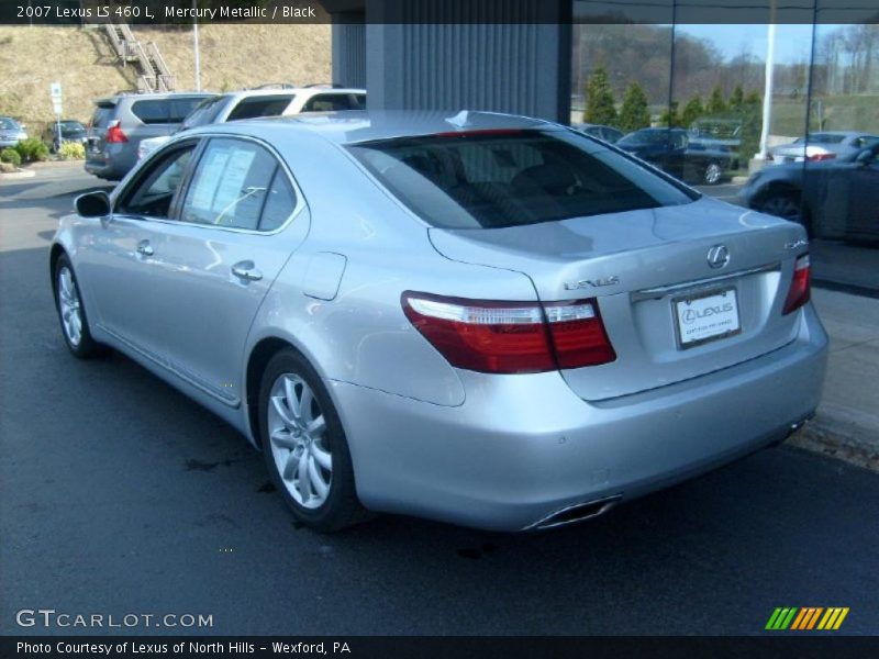 Mercury Metallic / Black 2007 Lexus LS 460 L