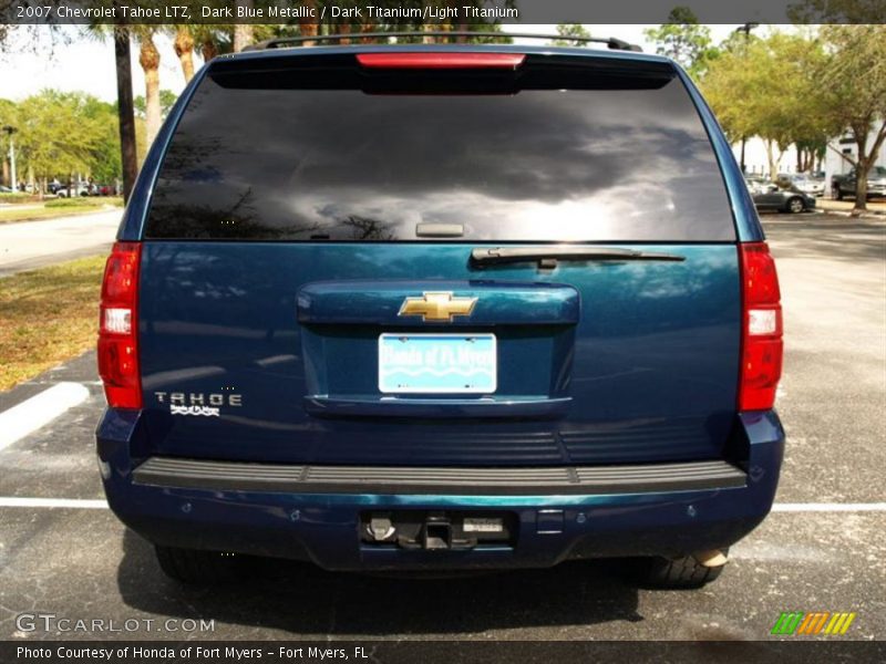 Dark Blue Metallic / Dark Titanium/Light Titanium 2007 Chevrolet Tahoe LTZ