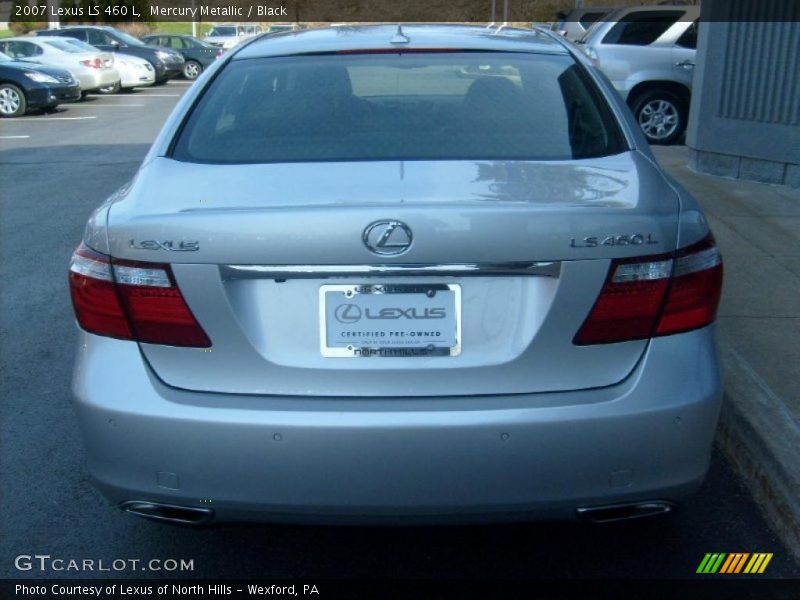 Mercury Metallic / Black 2007 Lexus LS 460 L