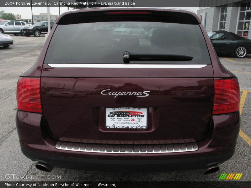 Carmona Red Metallic / Havanna/Sand Beige 2004 Porsche Cayenne S