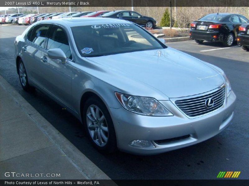 Mercury Metallic / Black 2007 Lexus LS 460 L