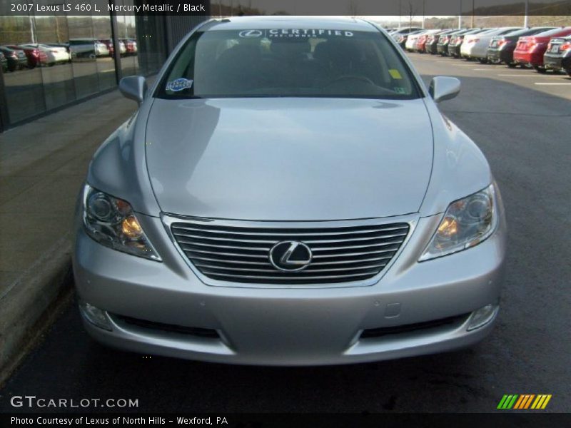 Mercury Metallic / Black 2007 Lexus LS 460 L