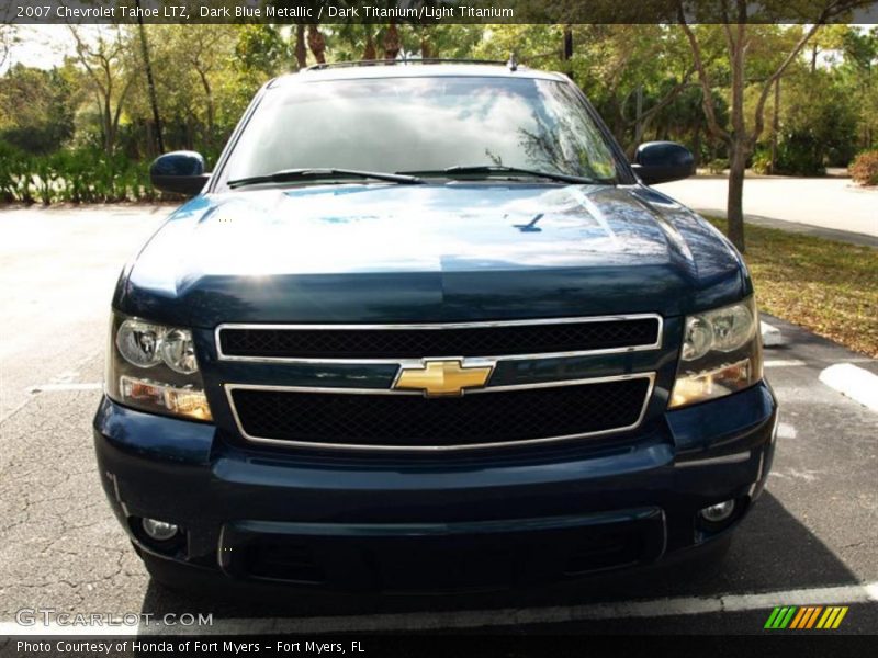 Dark Blue Metallic / Dark Titanium/Light Titanium 2007 Chevrolet Tahoe LTZ