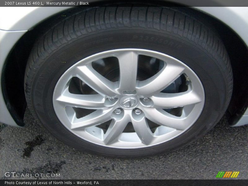 Mercury Metallic / Black 2007 Lexus LS 460 L