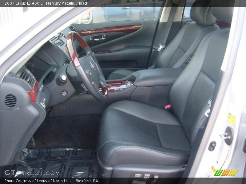 Mercury Metallic / Black 2007 Lexus LS 460 L