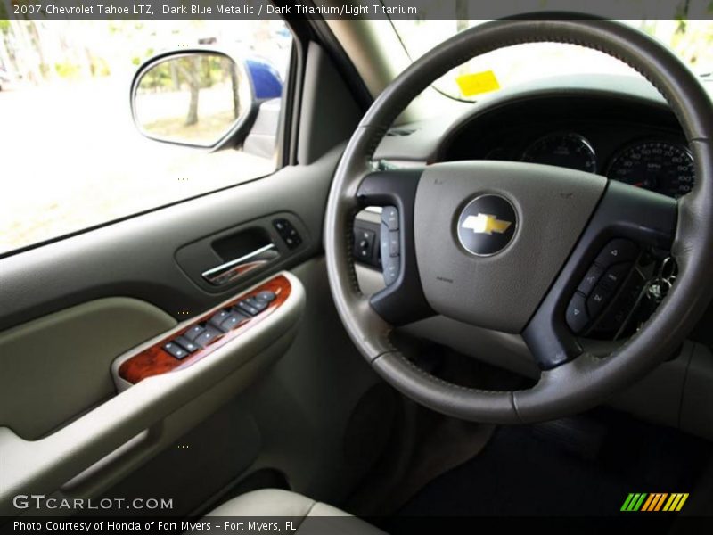 Dark Blue Metallic / Dark Titanium/Light Titanium 2007 Chevrolet Tahoe LTZ