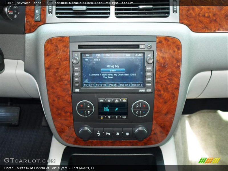 Dark Blue Metallic / Dark Titanium/Light Titanium 2007 Chevrolet Tahoe LTZ