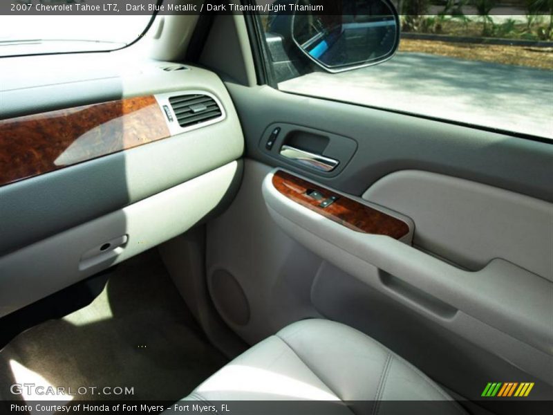 Dark Blue Metallic / Dark Titanium/Light Titanium 2007 Chevrolet Tahoe LTZ