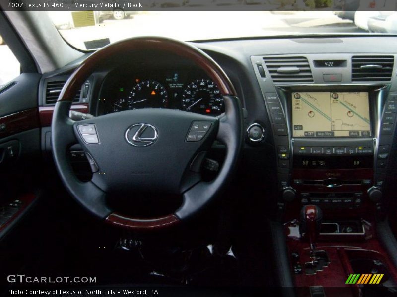 Mercury Metallic / Black 2007 Lexus LS 460 L