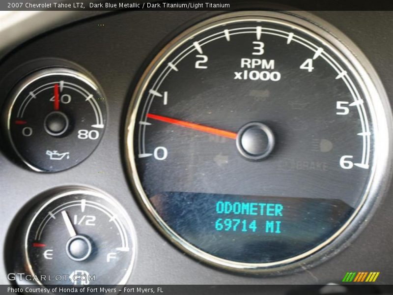 Dark Blue Metallic / Dark Titanium/Light Titanium 2007 Chevrolet Tahoe LTZ