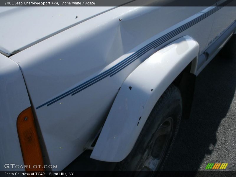 Stone White / Agate 2001 Jeep Cherokee Sport 4x4