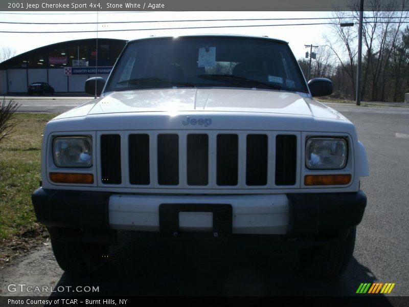 Stone White / Agate 2001 Jeep Cherokee Sport 4x4