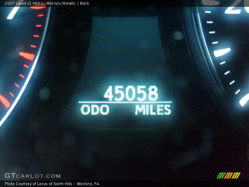 Mercury Metallic / Black 2007 Lexus LS 460 L