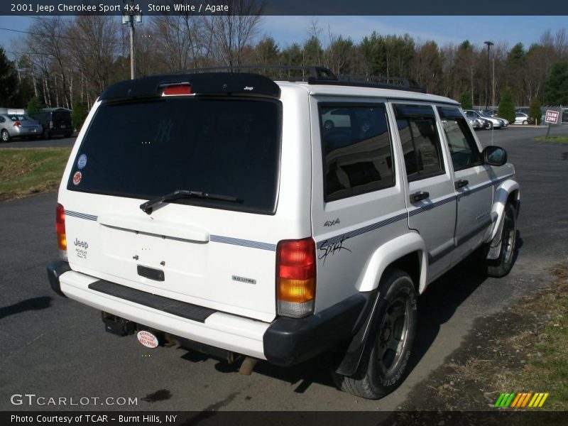 Stone White / Agate 2001 Jeep Cherokee Sport 4x4