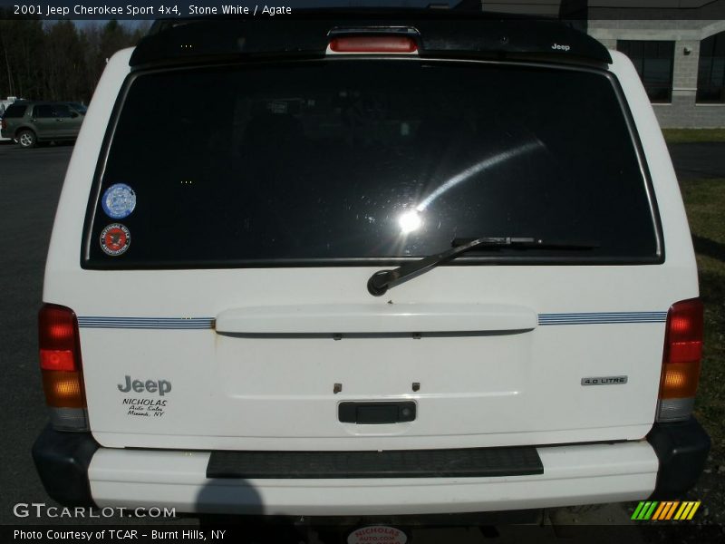 Stone White / Agate 2001 Jeep Cherokee Sport 4x4