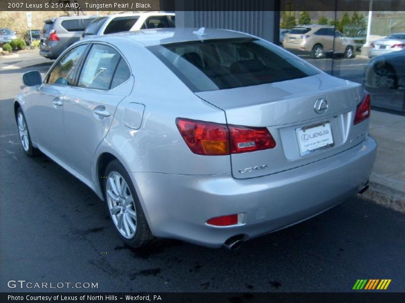 Tungsten Pearl / Black 2007 Lexus IS 250 AWD