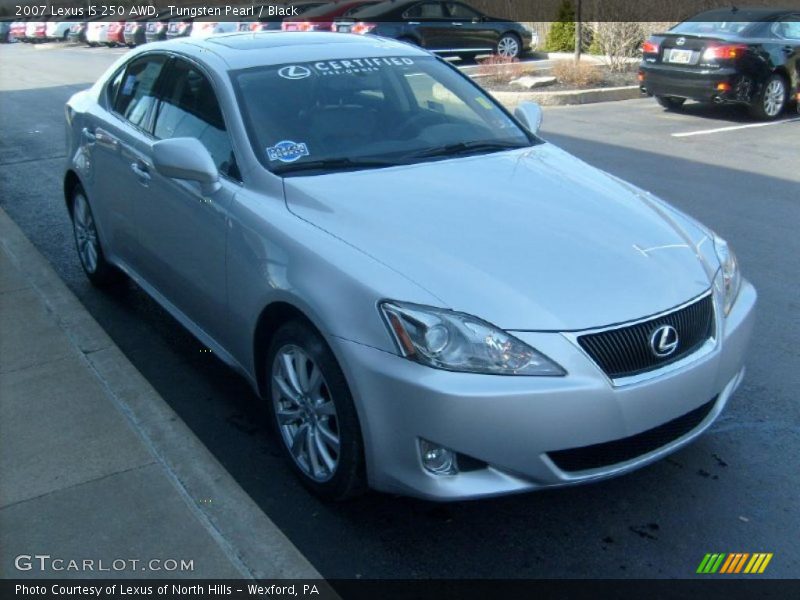 Tungsten Pearl / Black 2007 Lexus IS 250 AWD