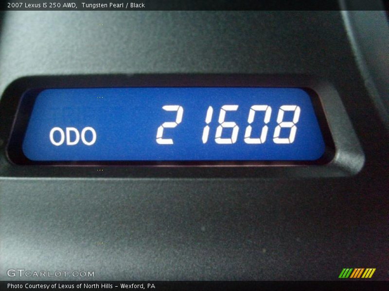 Tungsten Pearl / Black 2007 Lexus IS 250 AWD